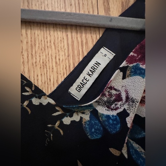 Grace Karin Strappy Floral Mini Dress Size Small‎ - Picture 8 of 8